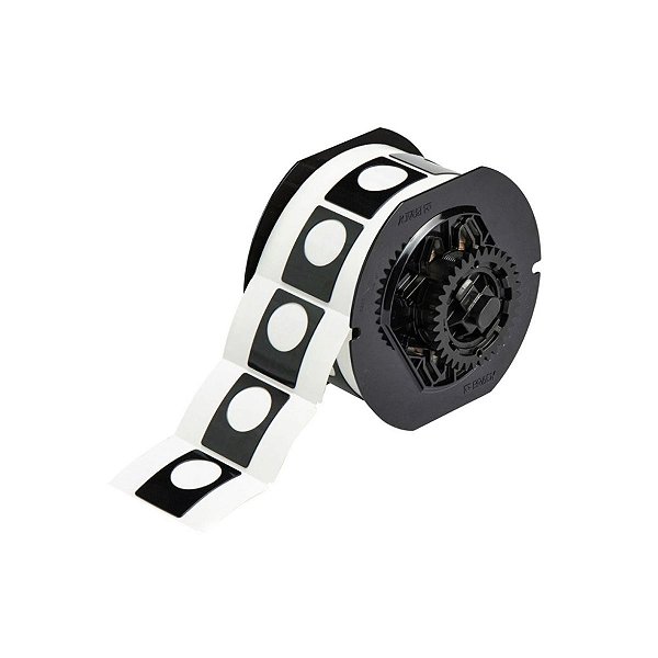 ETIQUETA B593 PRETA PUSH BUTTON - 1.5"X1.2" B30EP-167U-593-B