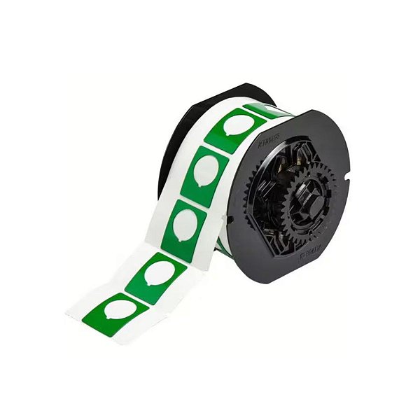 ETIQUETA B593 VERDE PARA BOTÃO - 1.2"X1.9" B30EP-168-593-GN
