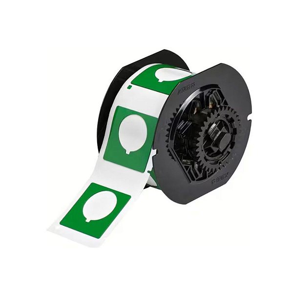 ETIQUETA B593 VERDE PARA BOTÃO - 1.8"X1.8" B30EP-169-593-GN
