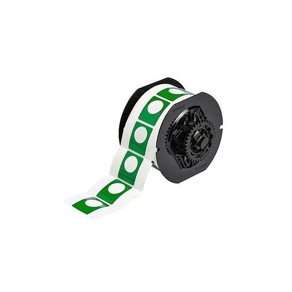 ETIQUETA B593 VERDE PUSH BUTTON - 1.5"X1.2" B30EP-167U-593-G