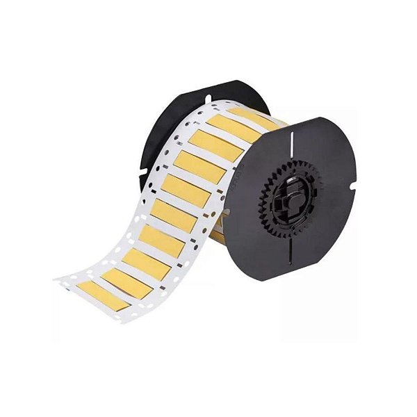 ETIQUETA BBP33 B342 AMARELO DE  2.000" X 0.235" B33-125-2-34