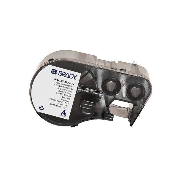 ETIQUETA BM51 B427 VINIL AUTOLAMINADO 0.750'X0.500'X0.375' P