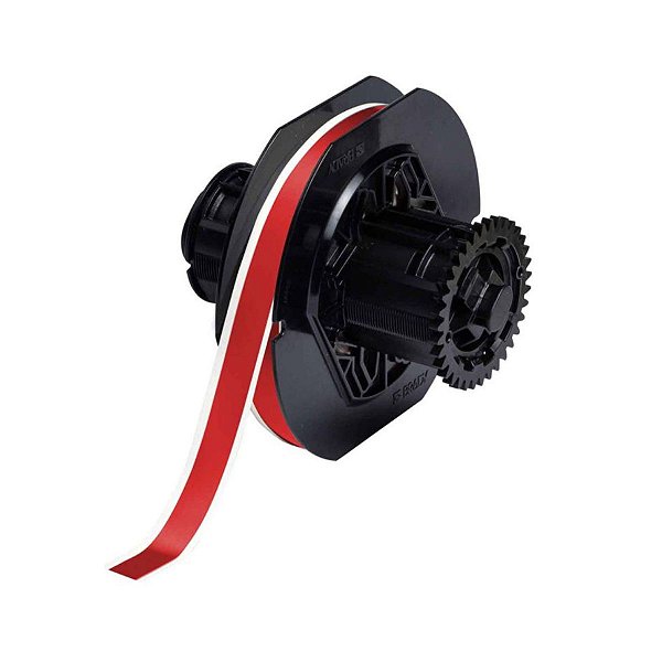 ETIQUETA DE VINIL B595 DE 0.5"X100' VERMELHA(12,7MMX30,48M)