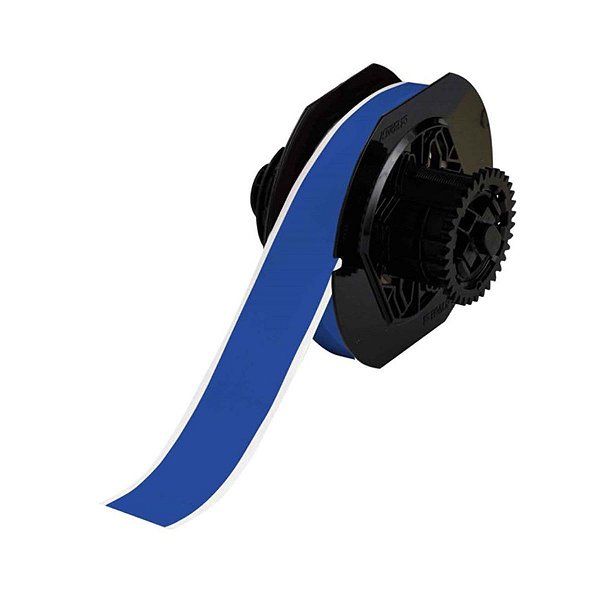 ETIQUETA DE VINIL B595 DE 1.125"X100' AZUL (28,57MMX30,48M)