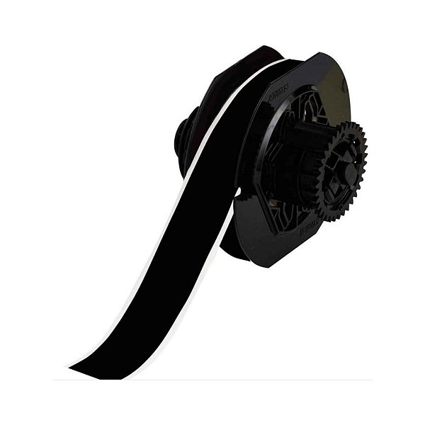ETIQUETA DE VINIL B595 DE 1.125"X100' PRETA(28,57MMX30,48M)