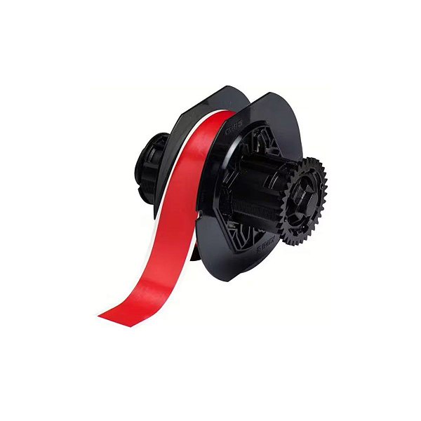 ETIQUETA DE VINIL B595 DE 1.125"X100' VERMELHA(28,57MMX30,48