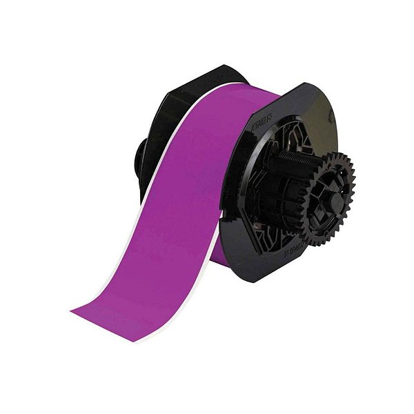 ETIQUETA DE VINIL B595 DE 2.250"X100' LILÁS(57,15MMX30,48M)