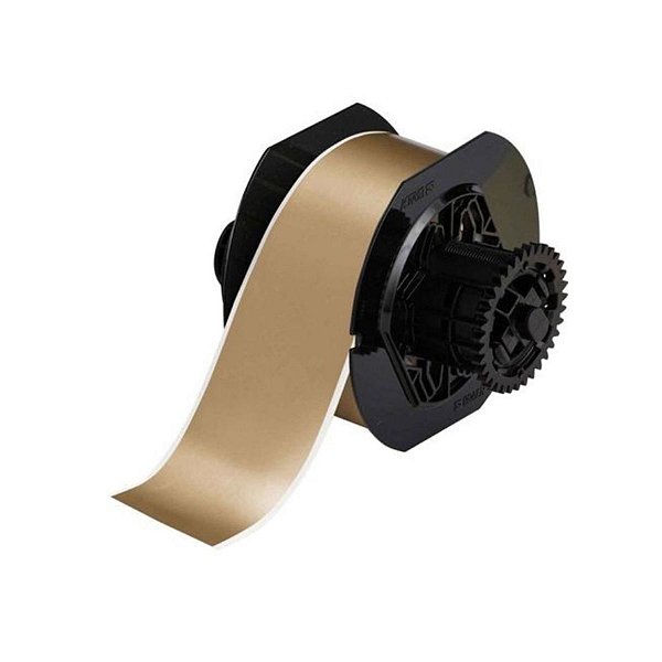 ETIQUETA DE VINIL B595 DE 2.250"X100' OURO(57,15MMX30,48M) B