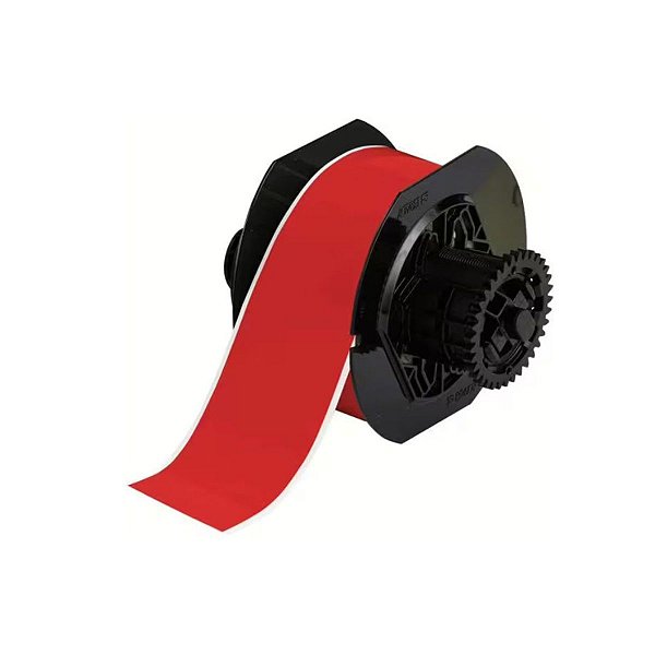 ETIQUETA DE VINIL B595 DE 2.250"X100' VERMELHA(57,15MMX30,48