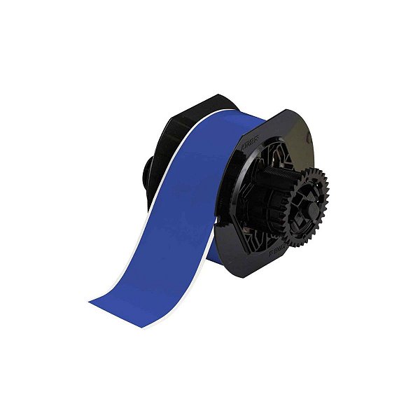 ETIQUETA DE VINIL B595 DE 2.250"X100F' AZUL(57,15MMX30,48M)