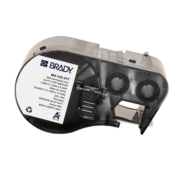 ETIQUETA M41/51 AUTTOLAMINADO VINIL B-417 1.25'X 1' M4-143-4