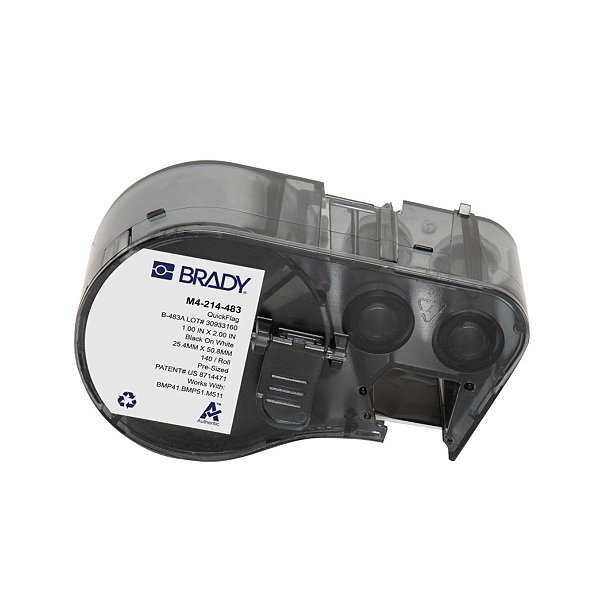 ETIQUETA M41/51 POLIESTER QUICKFLAG B-483 2'X 1'(25.40 MM X