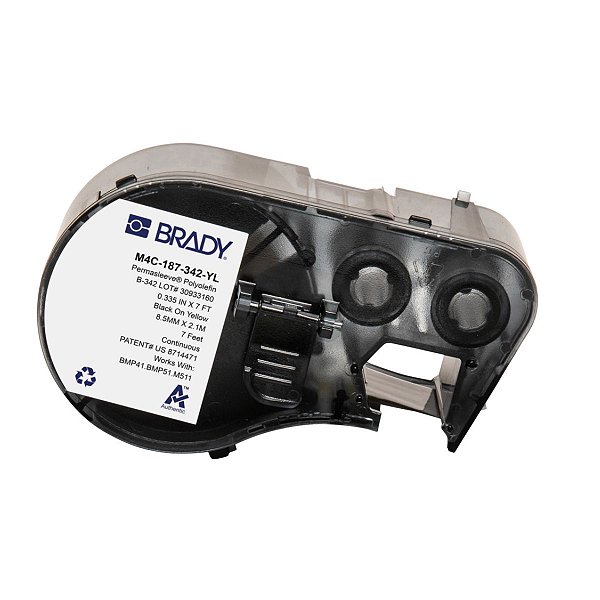 ETIQUETA M41/51/M511 B342 PERMASLEEVE 0.335'X 7' PRETO NO AM