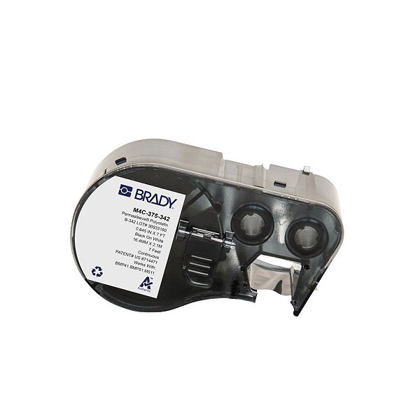 ETIQUETA M41/51/M511 B342 PERMASLEEVE 0.645' X 7' PRETO NO B