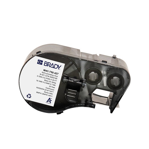ETIQUETA M41/51/M511 B427 VINIL AUTOLAMINADO 0.750'X25'X0.37