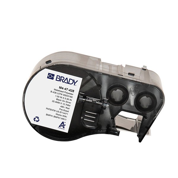 ETIQUETA M41/51/M511 B428 POLIESTER METALIZADO 1.000'X 0.500