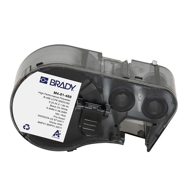 ETIQUETA M41/51/M511 B488 ALTA-PERFORMANCE BRANCO 0.25'X1.90