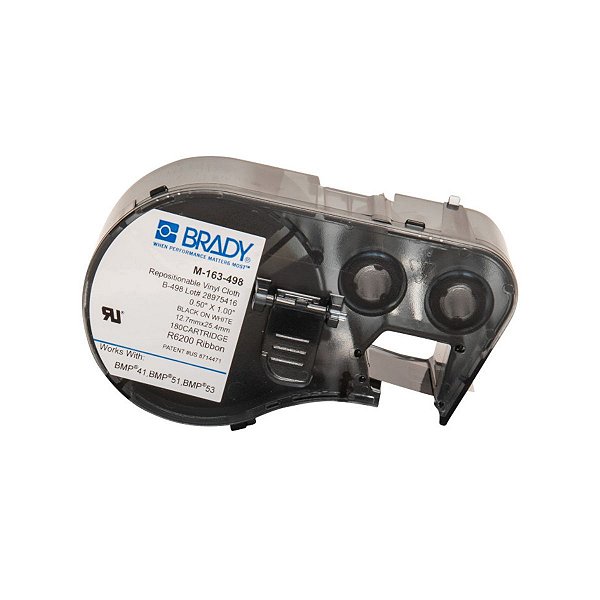 ETIQUETA M41/51/M511 B498 VINIL REPOSICIONÁVEL 0.500'X 1.000