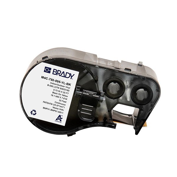 ETIQUETA M41/51/M511 B595 VINIL 0.0750'X25'(19,05MM X 7,6M)