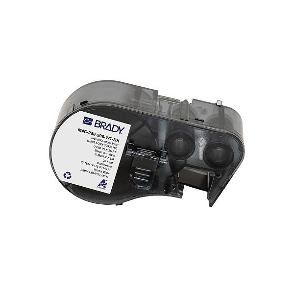 ETIQUETA M41/51/M511 B595 VINIL 0.25'X 25'(6,35MM X 7,6M) PR