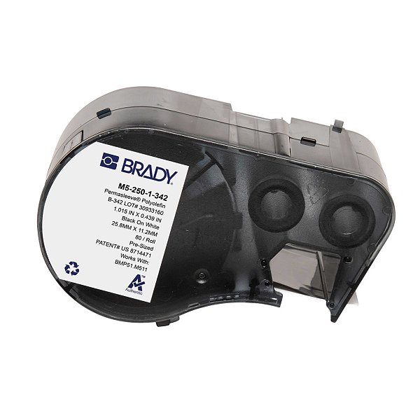 ETIQUETA M51/M511 B342 PERMASLEEVE BRANCO 1.02'X.65' M5-375-