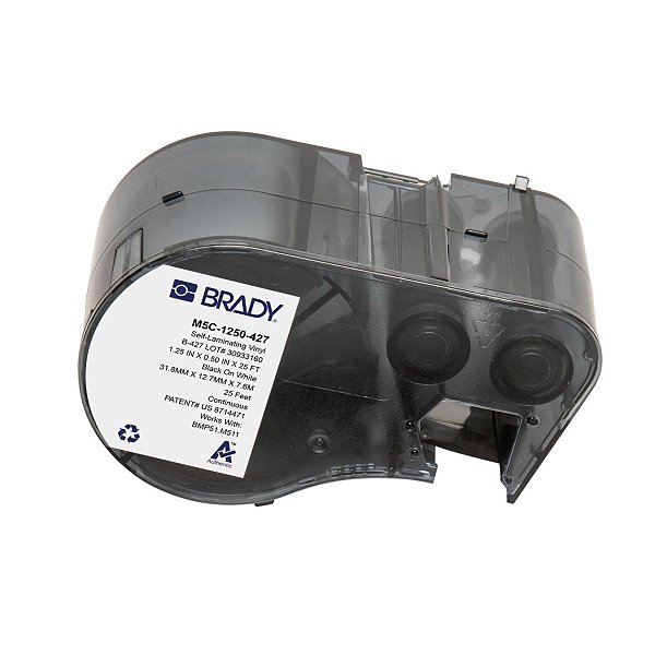 ETIQUETA M51/M511 B427 AUTOLAMINADO BRANCO 1.25'X0.5'X25' M5