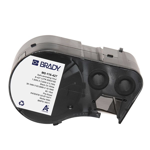 ETIQUETA M51/M511 B427 AUTOLAMINADO BRANCO 1.5'X2.5'X 0.75'