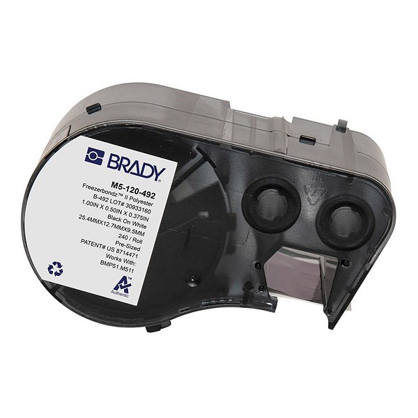 ETIQUETA M51/M511 B492 FREEZERBONDZII BRANCO DE 1'X0.5'X0.37