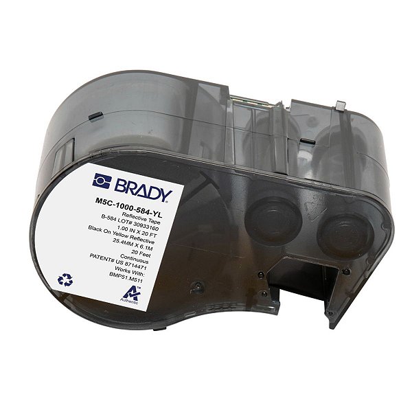 ETIQUETA M51/M511 B584 REFLETIVA AMARELO 1.00'X25' M5C-1000-