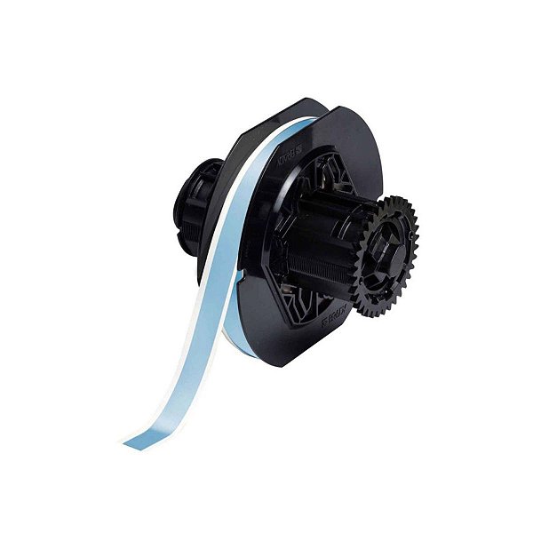 ETIQUETA POLIÉSTER DE 0.5"X100' AZUL CELESTE(12,7MMX30,48M)