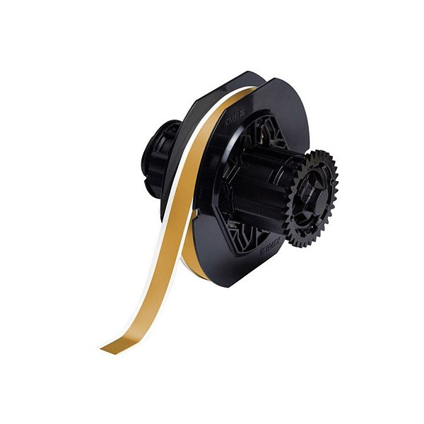 ETIQUETA POLIÉSTER DE 0.5"X100' OCRE(12,7MMX30,48M) B30C-500