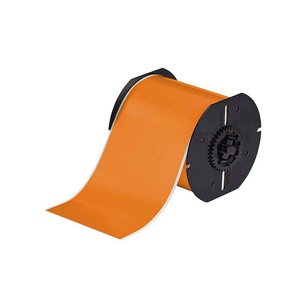 ETIQUETA POLIÉSTER DE 4"X100' LARANJA (101,6MMX30,48M) B30C-
