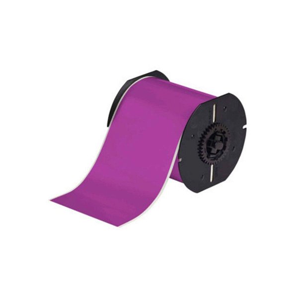 ETIQUETA POLIÉSTER DE 4"X100' LILÁS(101,6MMX30,48M) B30C-400