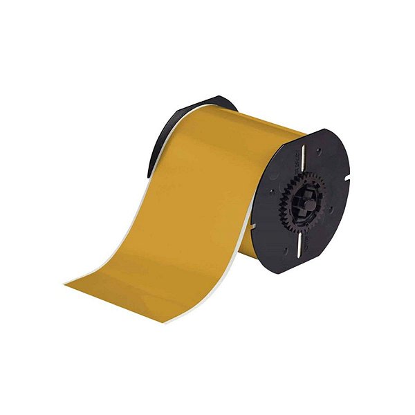 ETIQUETA POLIÉSTER DE 4"X100' OCRE(101,6MMX30,48M) B30C-4000