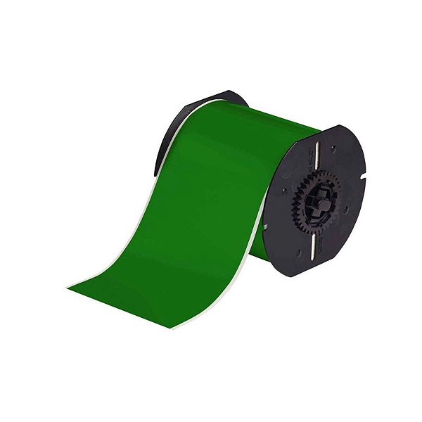 ETIQUETA POLIÉSTER DE 4"X100' VERDE(101,6MMX30,48M) B30C-400