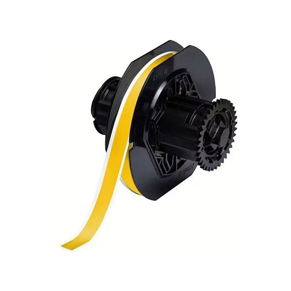 ETIQUETA VINIL REPOSIC.B581 0.5"X100' AMARELO B30C-500-581-Y