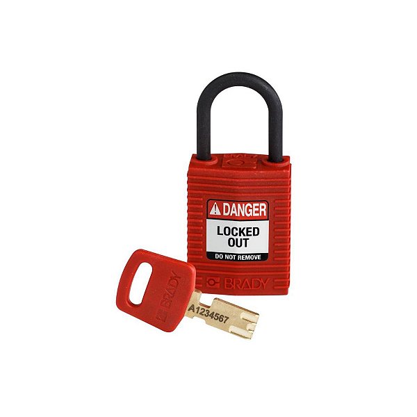 SAFEKEY - CADEADO COMPACTO - VERMELHO - SEGREDOS DIFERENCIAD