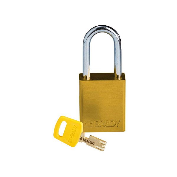 SAFEKEY - CADEADO DE ALUMINIO - 38MM (1.5") - AMARELO - SEGR