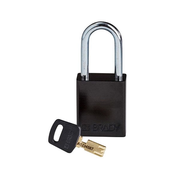 SAFEKEY - CADEADO DE ALUMINIO - 38MM (1.5") - PRETO - SEGRED