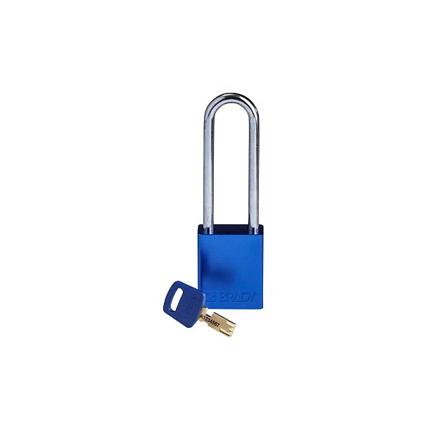 SAFEKEY - CADEADO DE ALUMINIO - 76MM (3") - AZUL - SEGREDOS