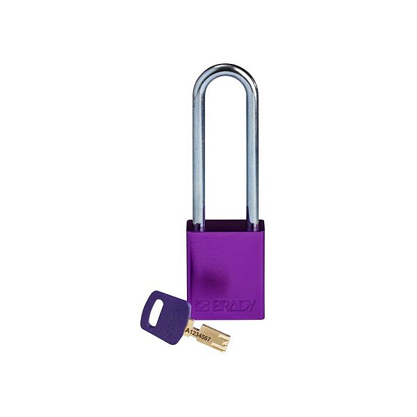 SAFEKEY - CADEADO DE ALUMINIO - 76MM (3") - ROXO - SEGREDOS