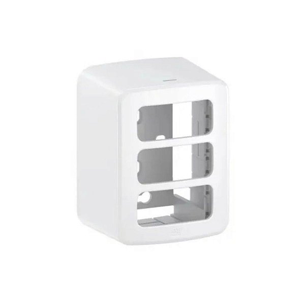 CAIXA E PLACA SOBREPOR 3 POSICOES SOBREPOR MODULAR COMPOSE B