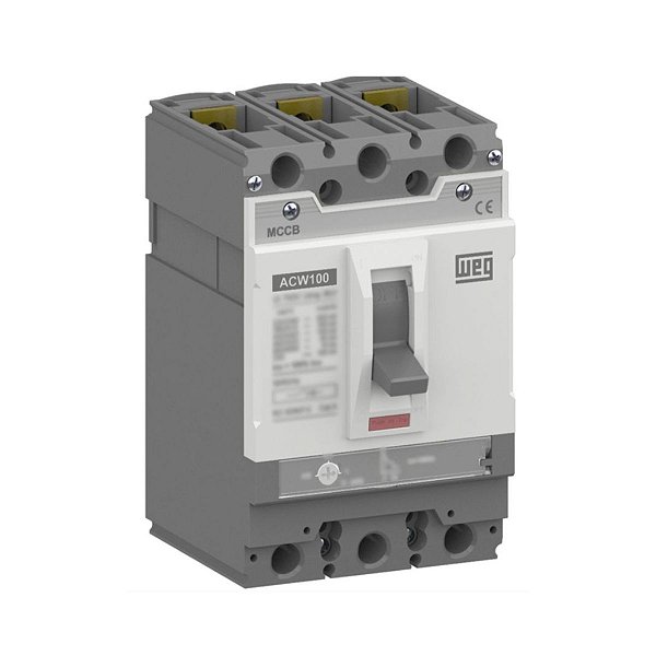 DISJUNTOR CAIXA MOLDADA 100A 85KA (380VAC) 3P ACW100H-FMU100