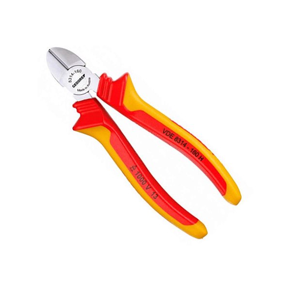 ALICATE DE CORTE DIAGONAL 5.1/2" (MODELO SUECO) 1000V VDE 83