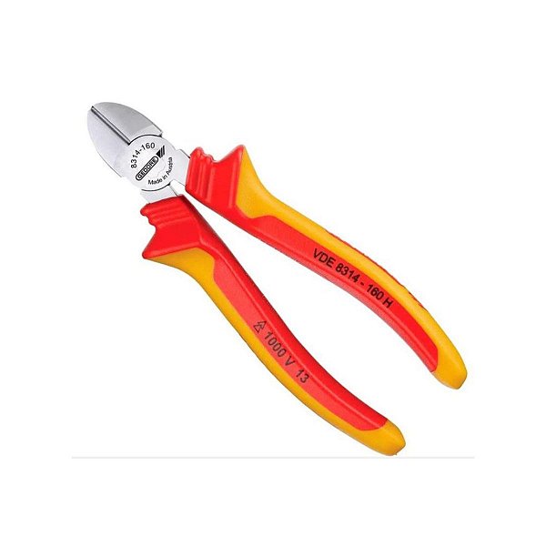 ALICATE DE CORTE DIAGONAL 6.1/2" (MODELO SUECO) 1000V VDE 83