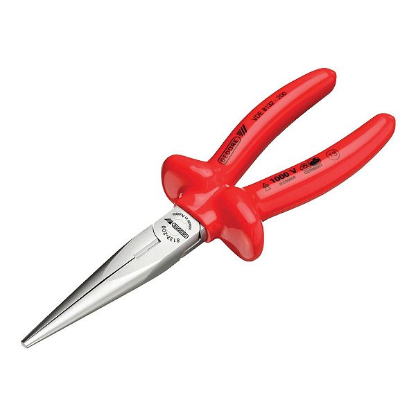 ALICATE TIPO TELEFONE ISOLADO 6.1/2" BICO RETO R.VDE 8132-16