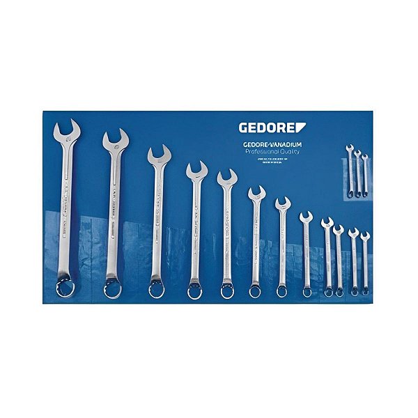 JOGO CHAVE COMBINADA 1/4" A 3/4" C/ 9 PECAS R.1B-9P - 002.65