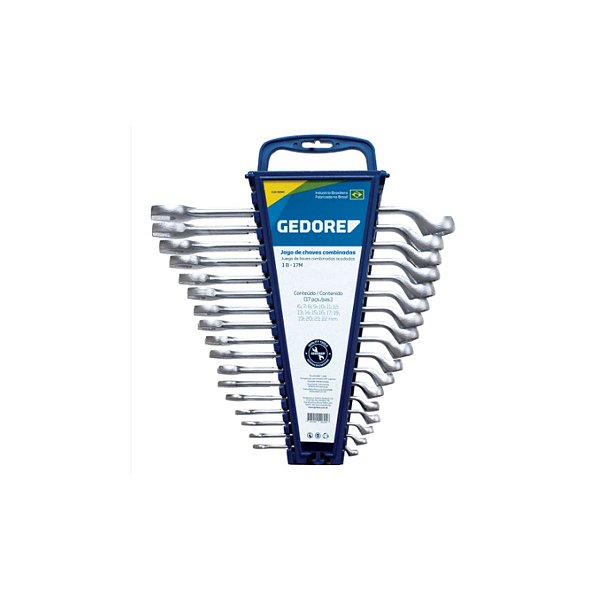 JOGO CHAVE COMBINADA 6 A 50MM 33 PEÇAS - REF.1B-33M - 002.60