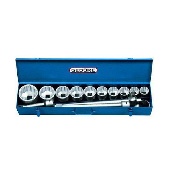 JOGO SOQUETE ESTRIADO ENC.1'' - 36 A 80MM REF.D21EMU-018.25