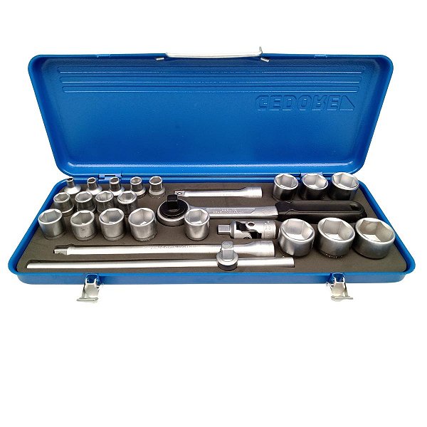 JOGO SOQUETE SEXTAVADO ENC.1/2' - 1/4 A 1.1/4' 5 ACESS REF.1